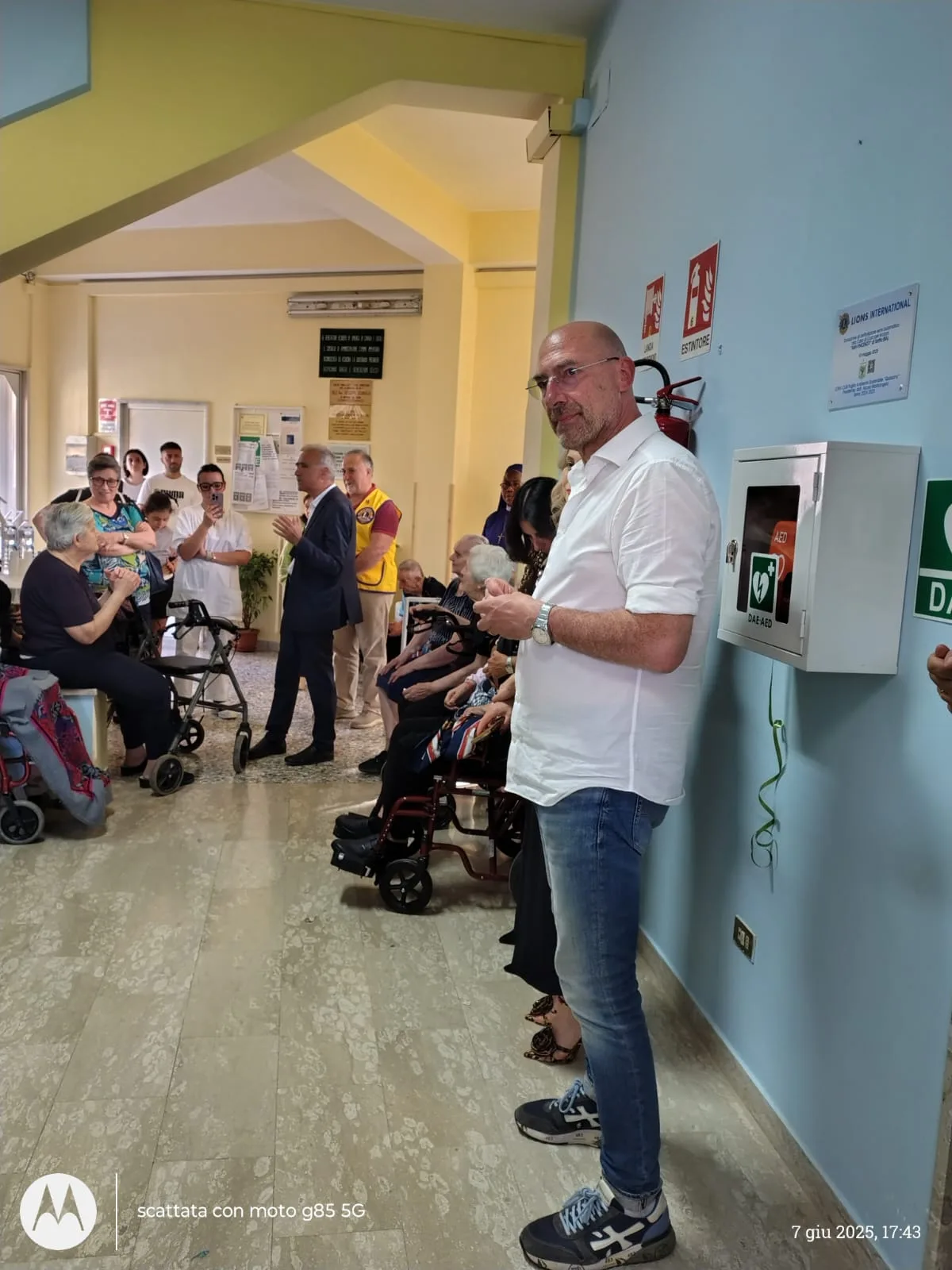 Persone presenti al momento della donazione